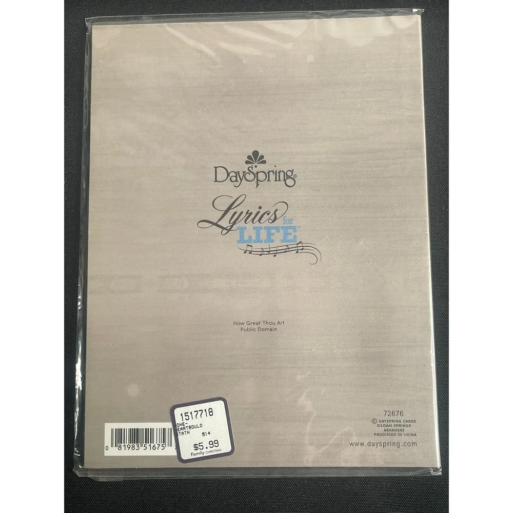 DaySpring Lyrics for‎ Life How Great Thou Art Sticky Note Christian Hymn 72676